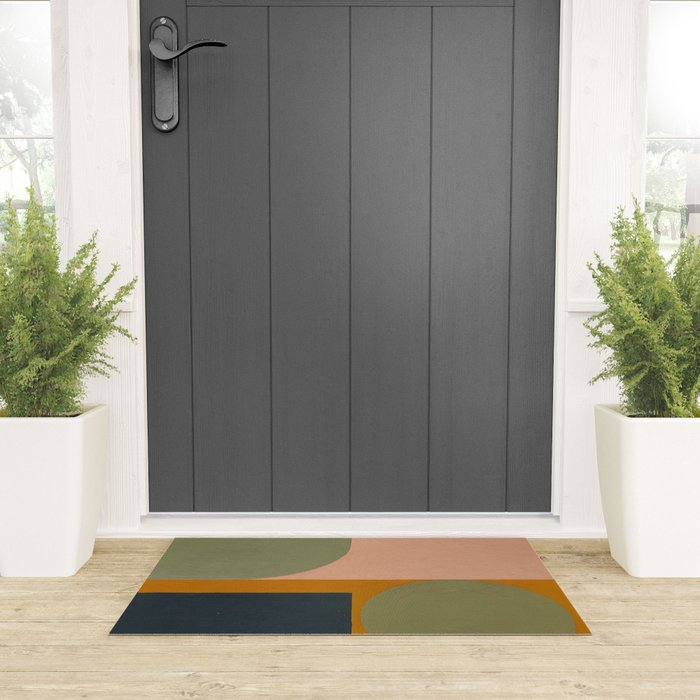 Mid Century Modern Balance Welcome Mat Gallery Image 3