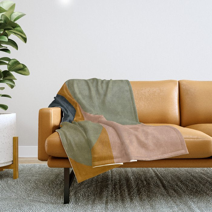 Mid Century Modern Balance Throw Blanket Gallery Image 1