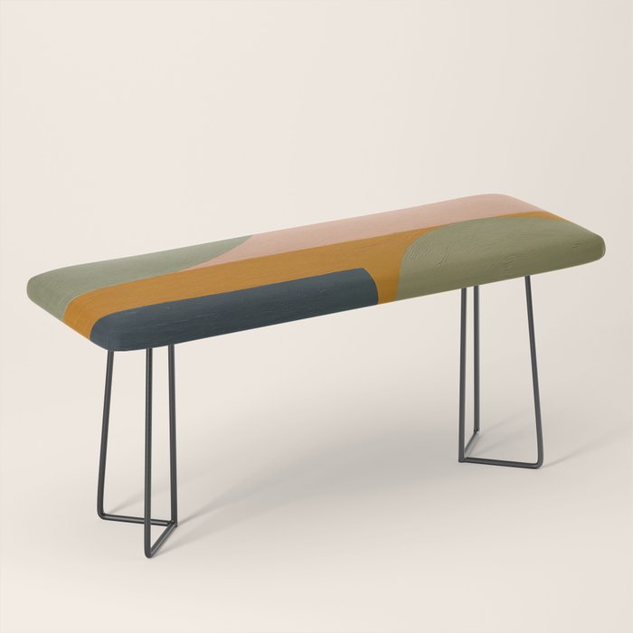 Mid Century Modern Balance Bench Gallery Image 1