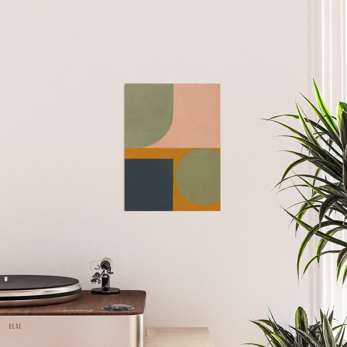 Mid Century Modern Balance Poster Gallery Image 2