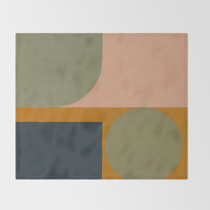 Mid Century Modern Balance Throw Blanket Gallery Image 2