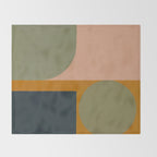 Mid Century Modern Balance Throw Blanket Gallery Image 2