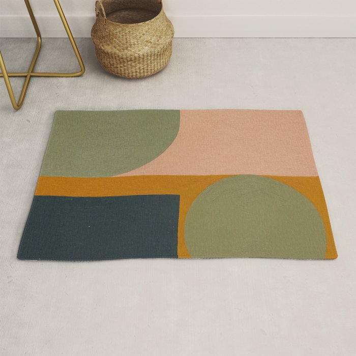 Mid Century Modern Balance Rug Gallery Image 1