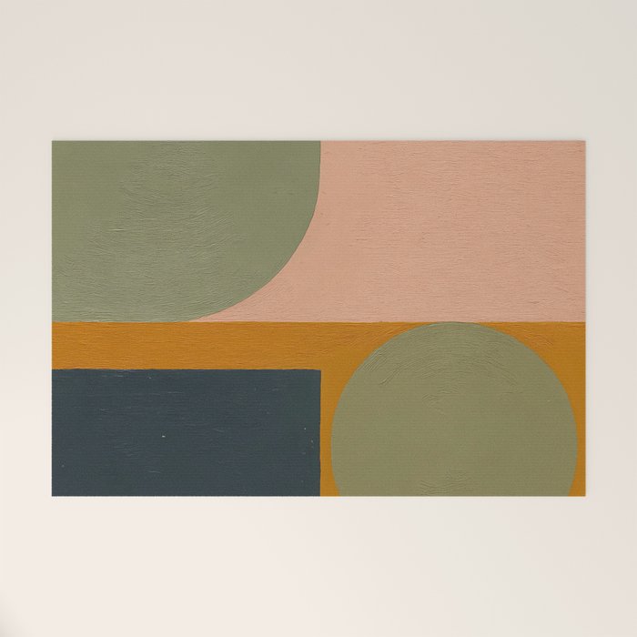 Mid Century Modern Balance Welcome Mat Gallery Image 1