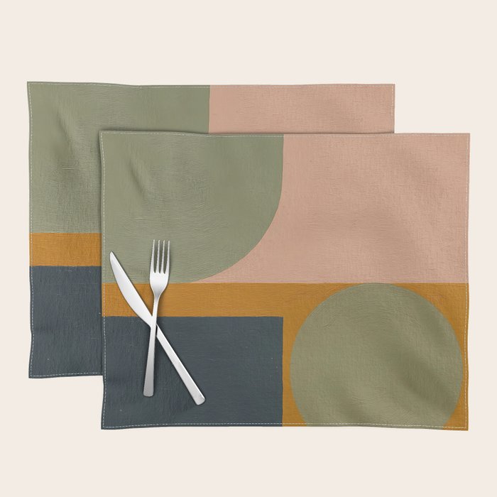 Mid Century Modern Balance Placemat Gallery Image 1