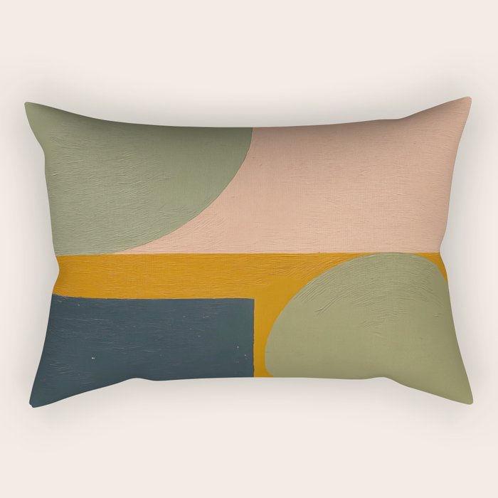 Mid Century Modern Balance Rectangular Pillow Gallery Image 1