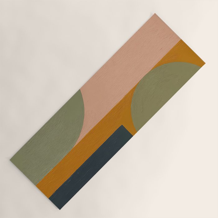 Mid Century Modern Balance Yoga Mat Gallery Image 1