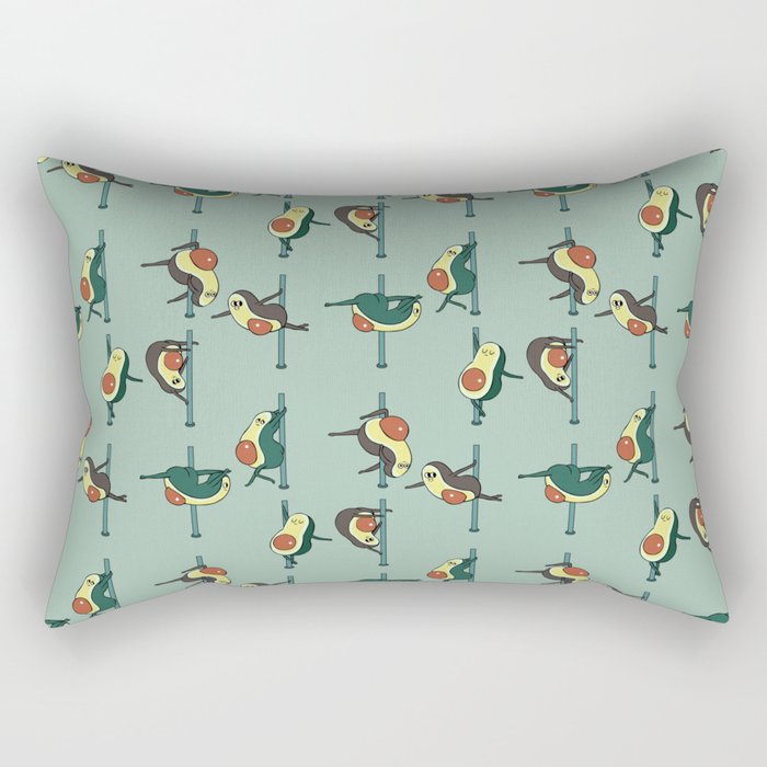 Avocados Pole Dancing Club Rectangular Pillow Gallery Image 1