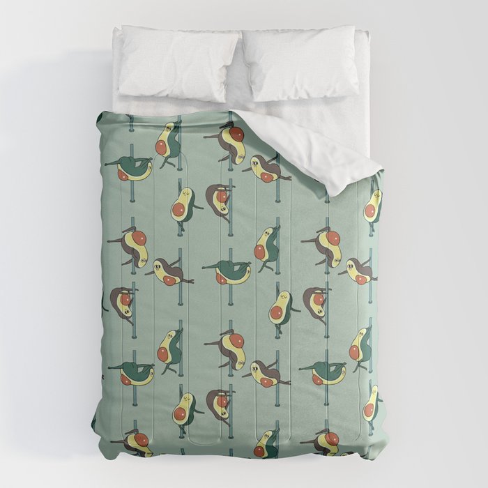 Avocados Pole Dancing Club Comforter Gallery Image 6