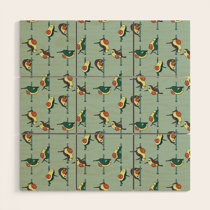 Avocados Pole Dancing Club Wood Wall Art Gallery Image 1