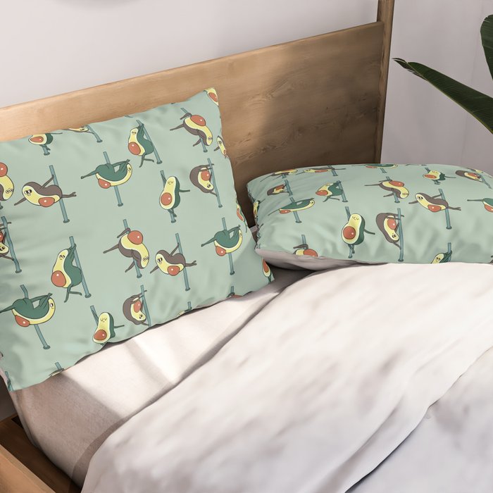 Avocados Pole Dancing Club Pillow Sham Gallery Image 2