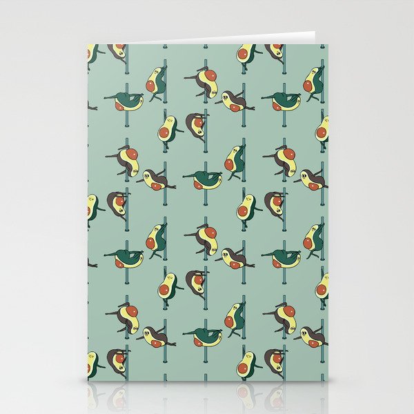 Avocados Pole Dancing Club Stationery Card Gallery Image 1