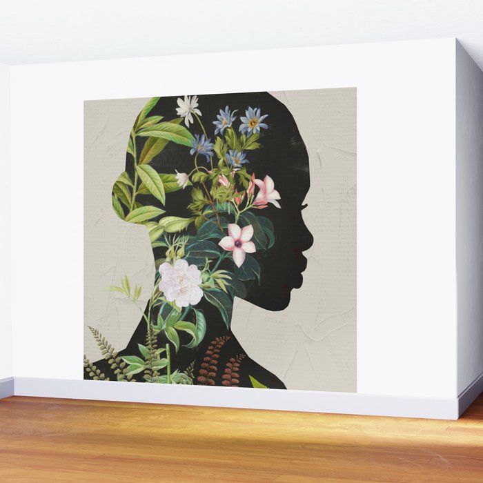 Floral Portrait 16 Wall Mural Gallery Image 2