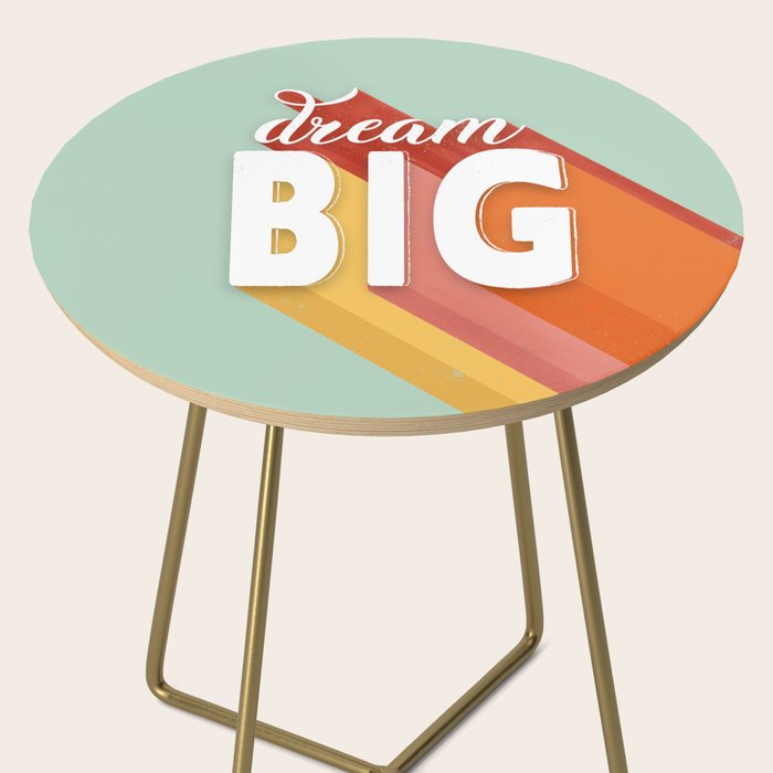 DREAM BIG - positive typography Side Table Gallery Image 2