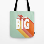DREAM BIG - positive typography Tote Bag Gallery Image 1