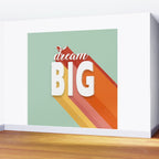 DREAM BIG - positive typography Wall Mural Gallery Image 2