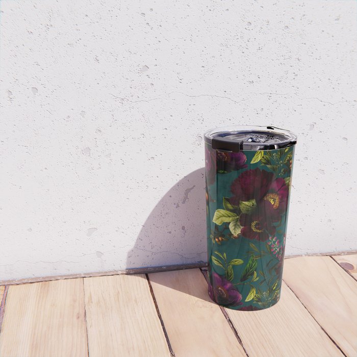 Before Midnight Vintage Flowers Garden Travel Mug Gallery Image 4