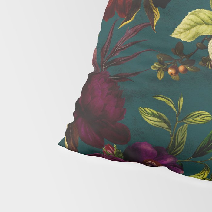 Before Midnight Vintage Flowers Garden Pillow Sham Gallery Image 4