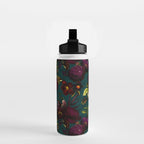Before Midnight Vintage Flowers Garden Water Bottle Gallery Image 2