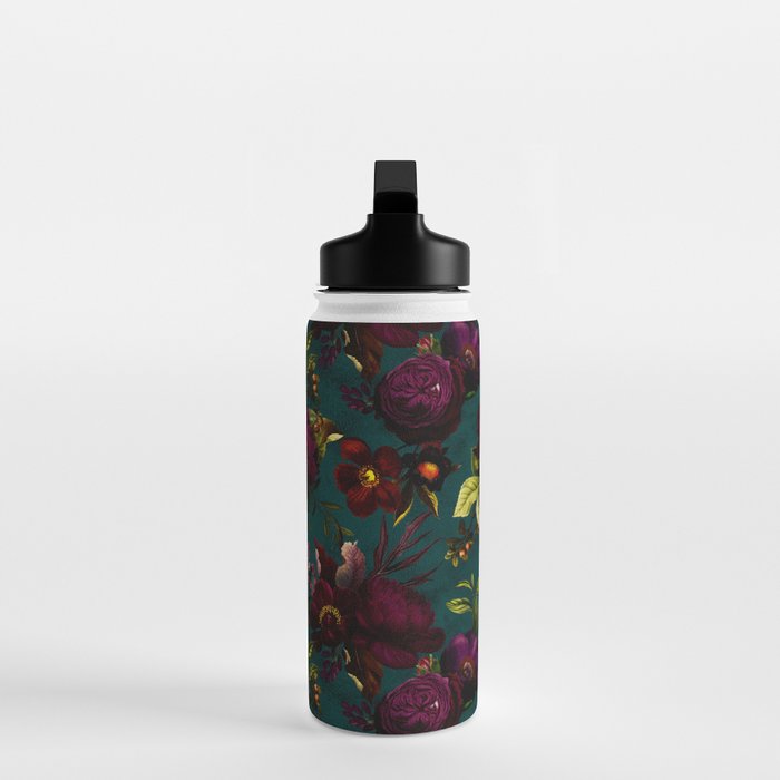 Before Midnight Vintage Flowers Garden Water Bottle Gallery Image 3