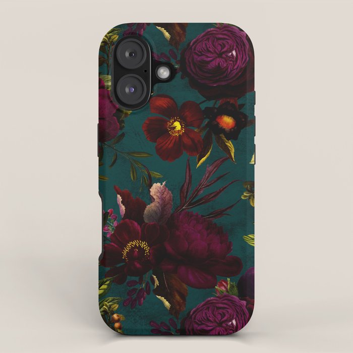 Before Midnight Vintage Flowers Garden iPhone Case Gallery Image 1