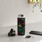 Before Midnight Vintage Flowers Garden Water Bottle Gallery Image 4