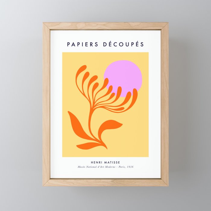 Matisse Poster 3. Flower & Sun cut-outs Mini Art Print Gallery Image 1