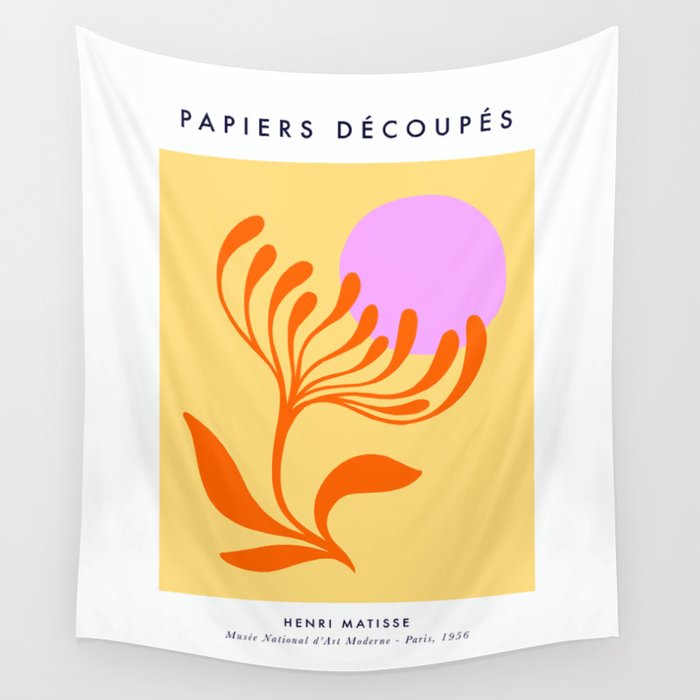 Matisse Poster 3. Flower & Sun cut-outs Wall Tapestry Gallery Image 4