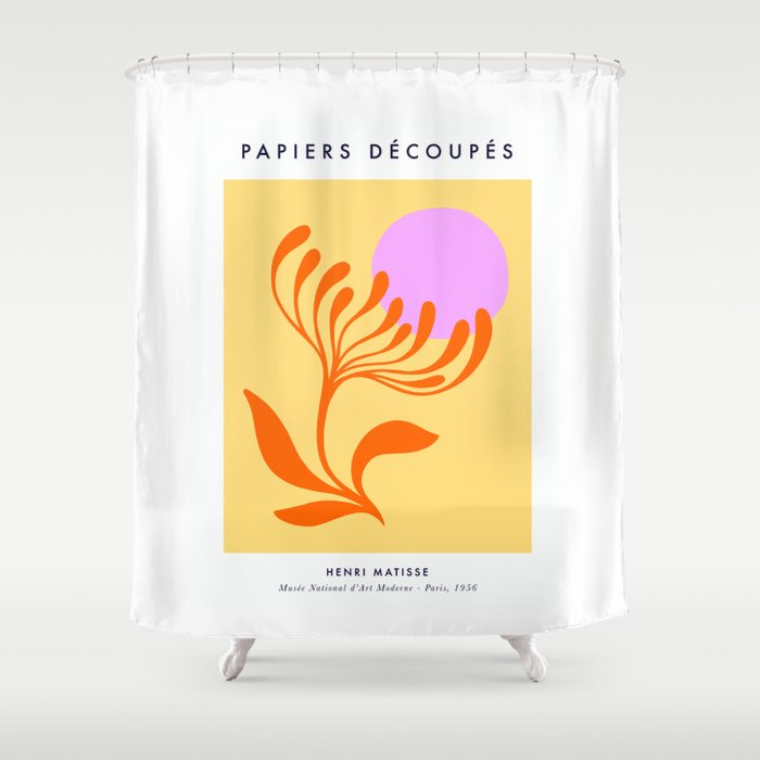 Matisse Poster 3. Flower & Sun cut-outs Shower Curtain Gallery Image 1