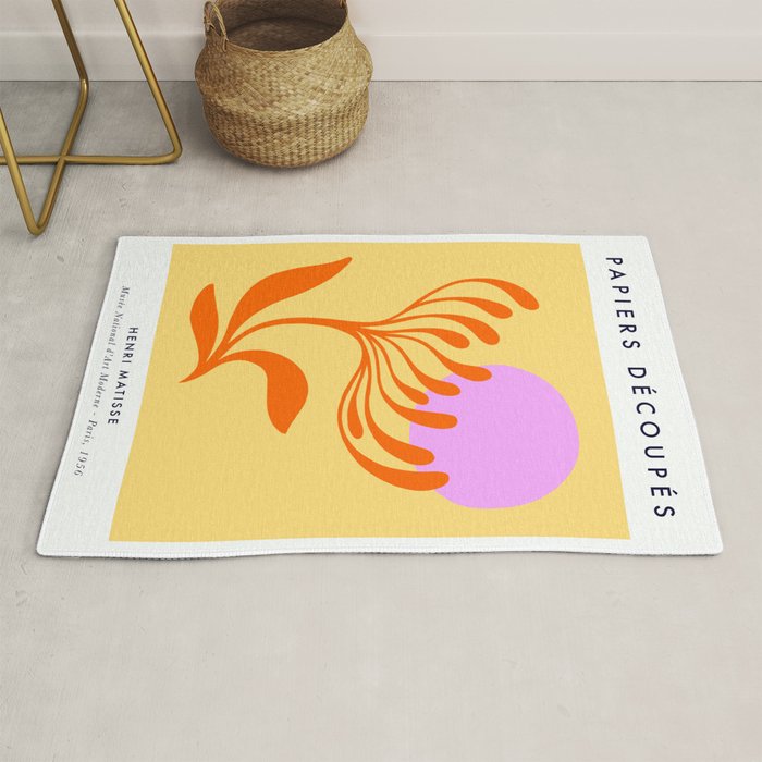 Matisse Poster 3. Flower & Sun cut-outs Rug Gallery Image 1