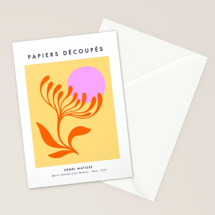 Matisse Poster 3. Flower & Sun cut-outs Stationery Card Gallery Image 2