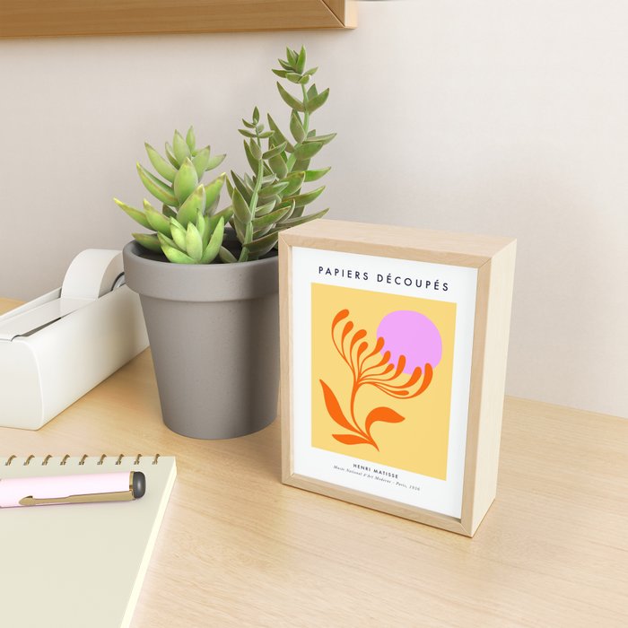 Matisse Poster 3. Flower & Sun cut-outs Mini Art Print Gallery Image 2