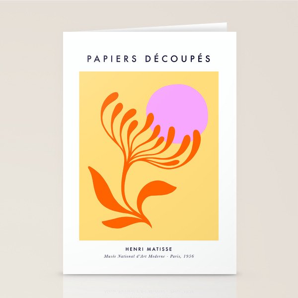 Matisse Poster 3. Flower & Sun cut-outs Stationery Card Gallery Image 2