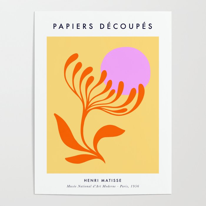 Matisse Poster 3. Flower & Sun cut-outs Poster Gallery Image 1