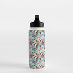 Vintage Y2K cartoon sticker pattern Water Bottle Gallery Image 3