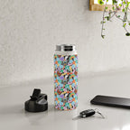 Vintage Y2K cartoon sticker pattern Water Bottle Gallery Image 4