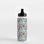 Vintage Y2K cartoon sticker pattern Water Bottle Gallery Image 2