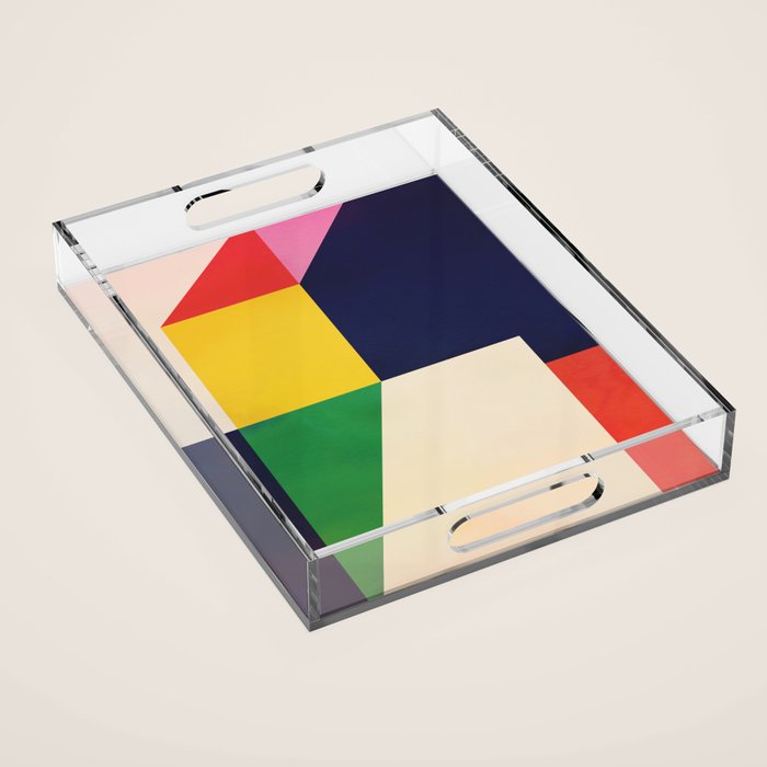 Geometric Shapes 114 Acrylic Tray Gallery Image 1