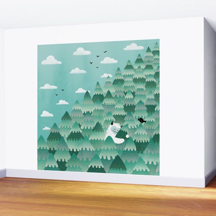 Tree Hugger (Spring & Summer version) Wall Mural Gallery Image 2