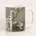 Blossoming plum tree at full moon  - Vintage Japanese Woodblock Print Art Coffee Mug Gallery Image 1