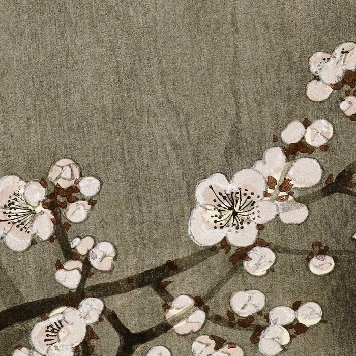Blossoming plum tree at full moon  - Vintage Japanese Woodblock Print Art Coffee Mug Gallery Image 2
