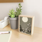 Blossoming plum tree at full moon  - Vintage Japanese Woodblock Print Art Mini Art Print Gallery Image 2