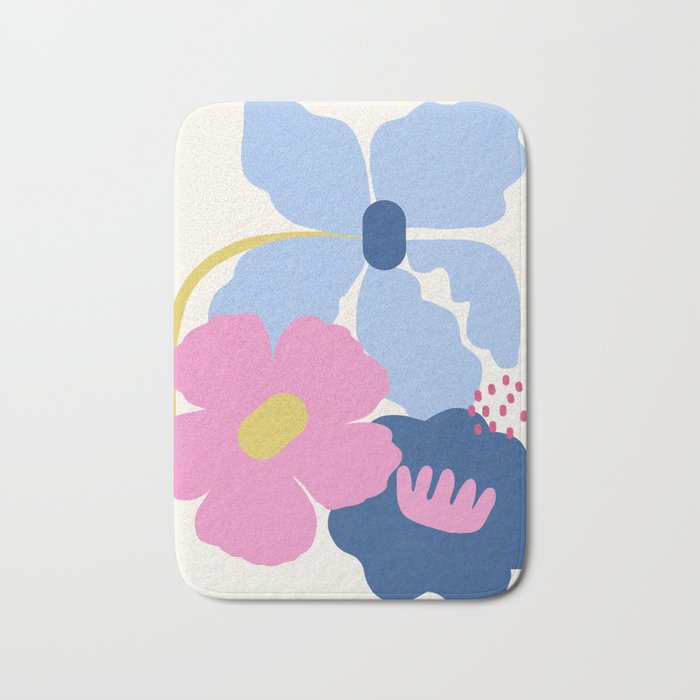 Paper Blooms - tropical Bath Mat Gallery Image 1