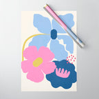 Paper Blooms - tropical Wrapping Paper Gallery Image 1