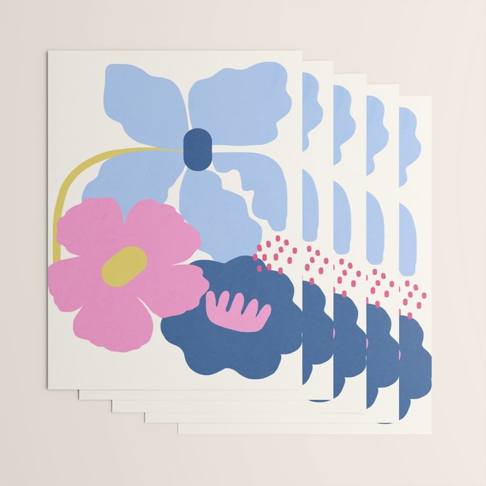 Paper Blooms - tropical Wrapping Paper Gallery Image 3