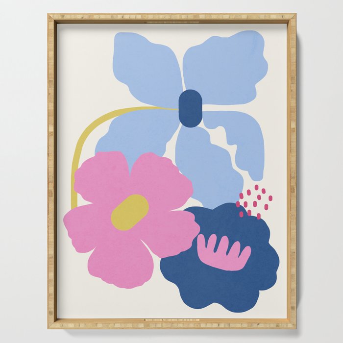 Paper Blooms - tropical Serving Tray Gallery Image 1