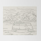 Mountain Road Linescape Throw Blanket Gallery Image 2