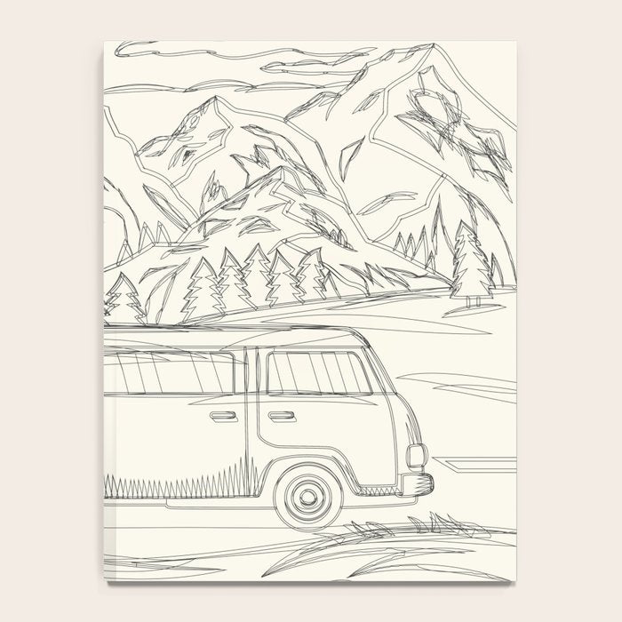 Mountain Road Linescape Notebook Gallery Image 4