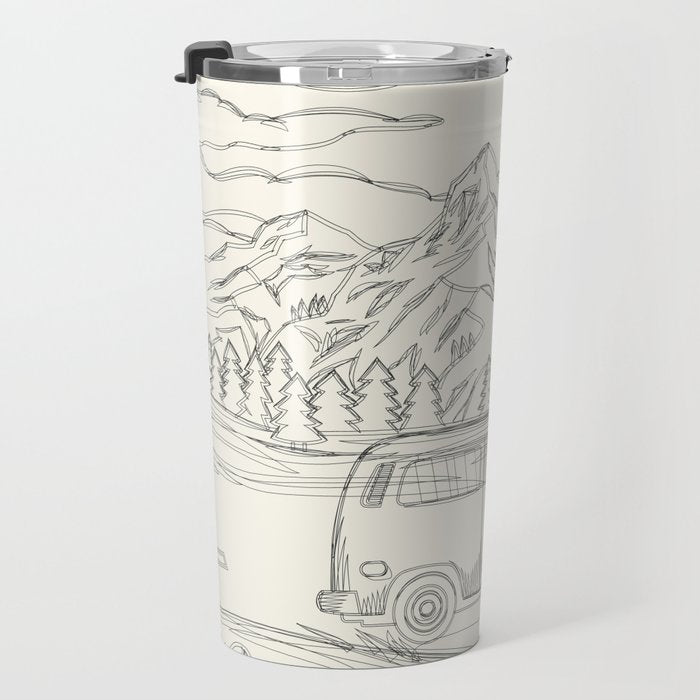 Mountain Road Linescape Travel Mug Gallery Image 3