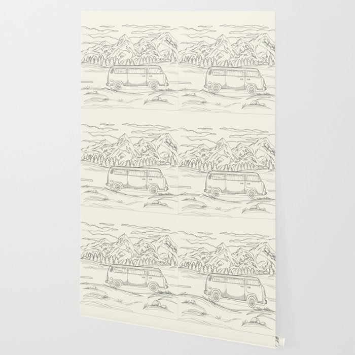 Mountain Road Linescape Wallpaper Gallery Image 2